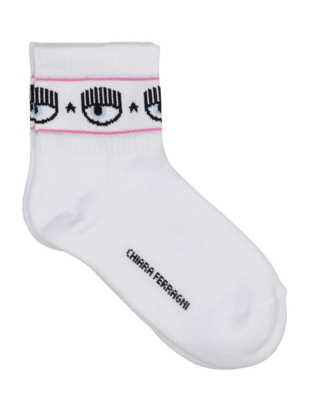 CHIARA FERRAGNI Calzini Donna  75SB0J21 ZG043 003 Bianco - Stilato