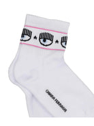 CHIARA FERRAGNI Calzini Donna  75SB0J21 ZG043 003 Bianco - Stilato