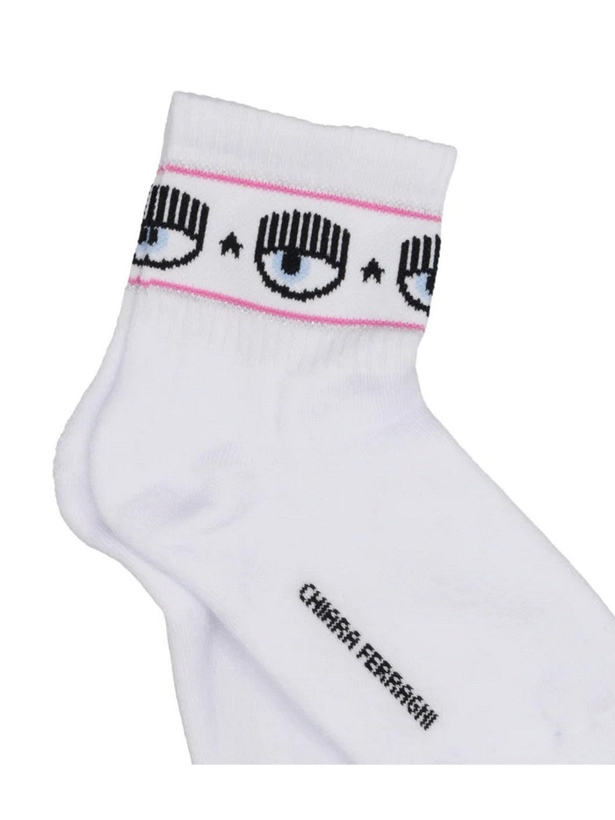 CHIARA FERRAGNI Calzini Donna  75SB0J21 ZG043 003 Bianco - Stilato