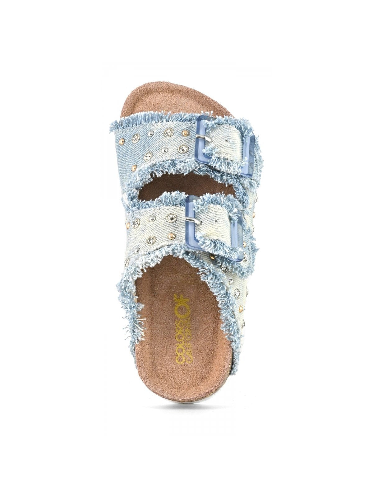 COLORS OF CALIFORNIA Sandale en jean cloutée pour fille HC.2409 WHI WHITE
