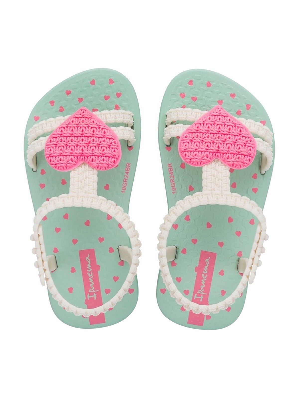 Sandale IPANEMA pour fille IP.81997 BC820 VERT/BEIGE/ROSE