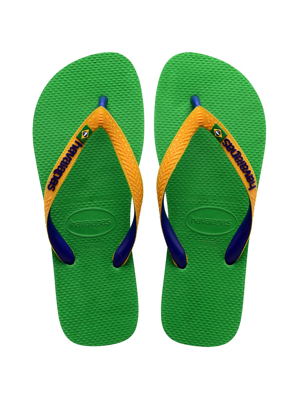 HAVAIANAS Infradito Unisex adulto Hav. Brasil mix 4123206.1985 Verde - Stilato