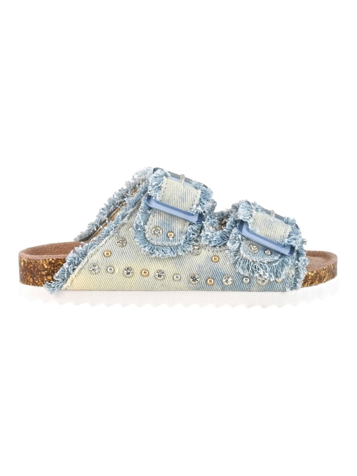 COLORS OF CALIFORNIA Sandale en jean cloutée pour fille HC.2409 WHI WHITE
