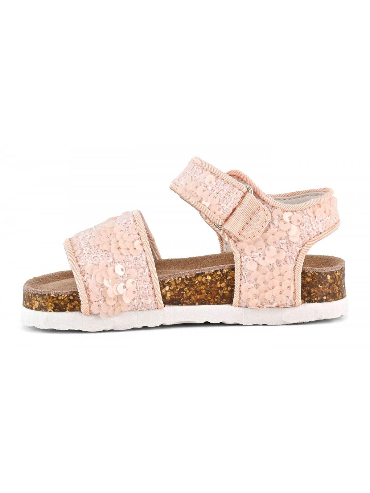 COLORS OF CALIFORNIA Sandale à paillettes et bride velcro pour fille HC.2501 ROSE