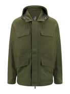 K-WAY Giubbino Uomo Erhal Linen Blend 2L K7131DW ANR Verde - Stilato