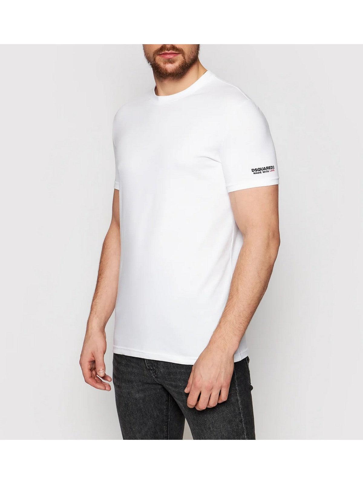 DSQUARED2 T-Shirt e Polo Uomo D9M203520 100 Bianco - Stilato