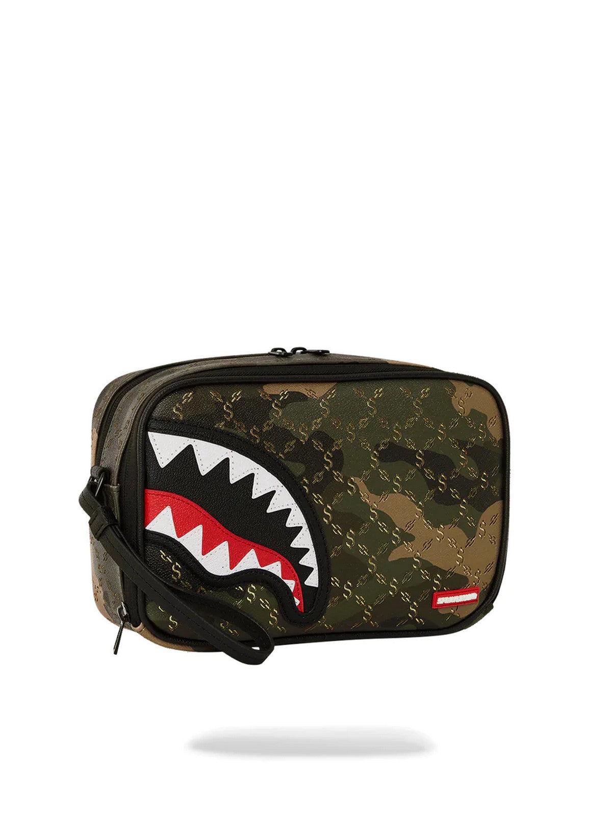 SPRAYGROUND Pochette Uomo $ Pattern over camo 910B5554NSZ Verde - Stilato