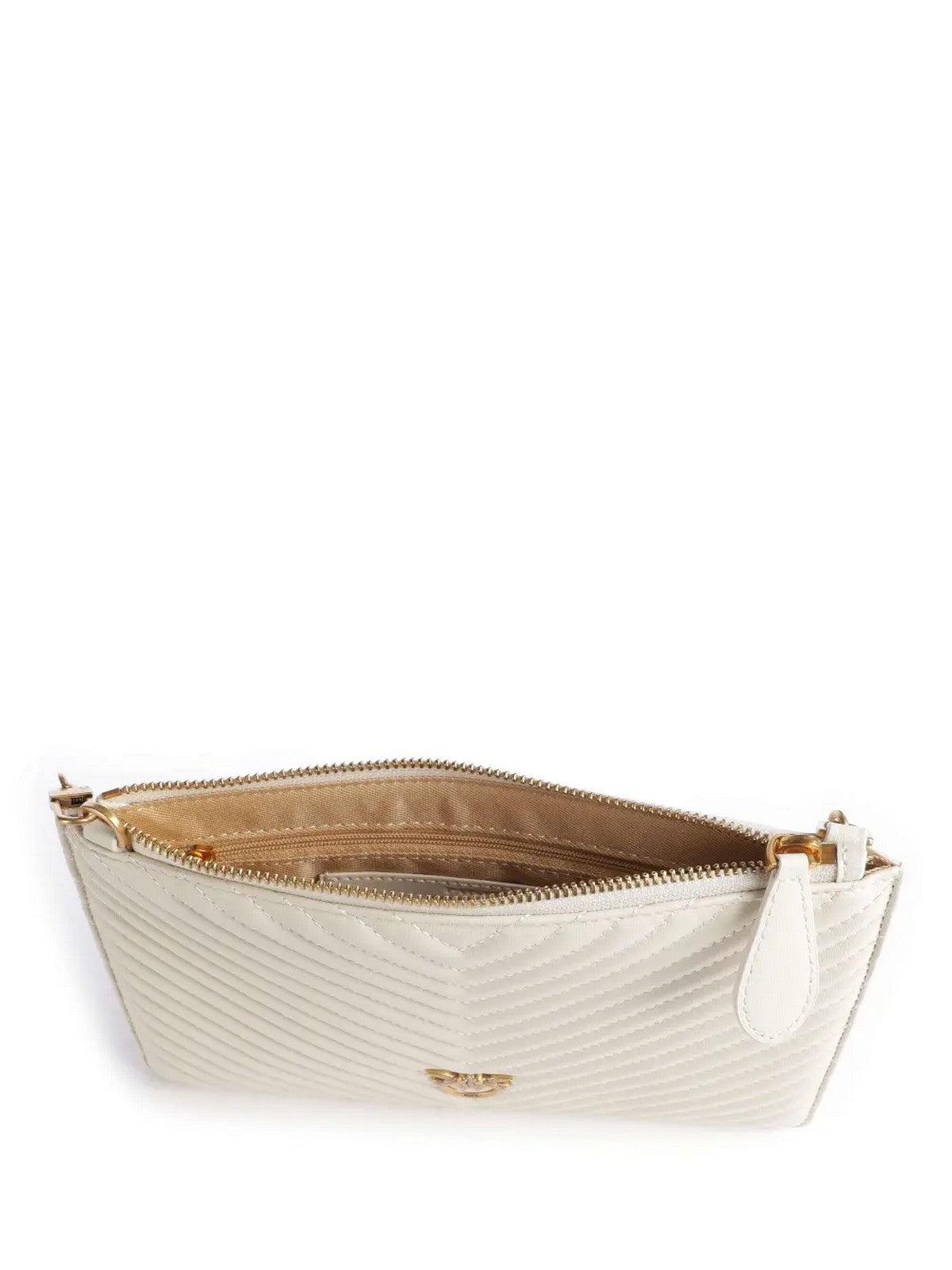 PINKO Pochette Donna FLAT CLASSIC 100455-A0GK Z14Q Bianco - Stilato