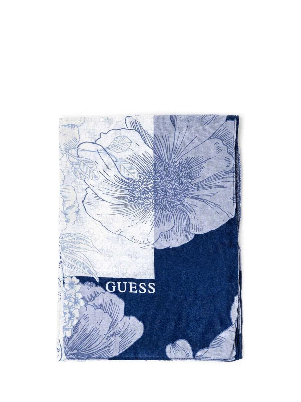 GUESS Foulard Donna Kefiah 140X140 AW9988 POL03 BLU Blu - Stilato