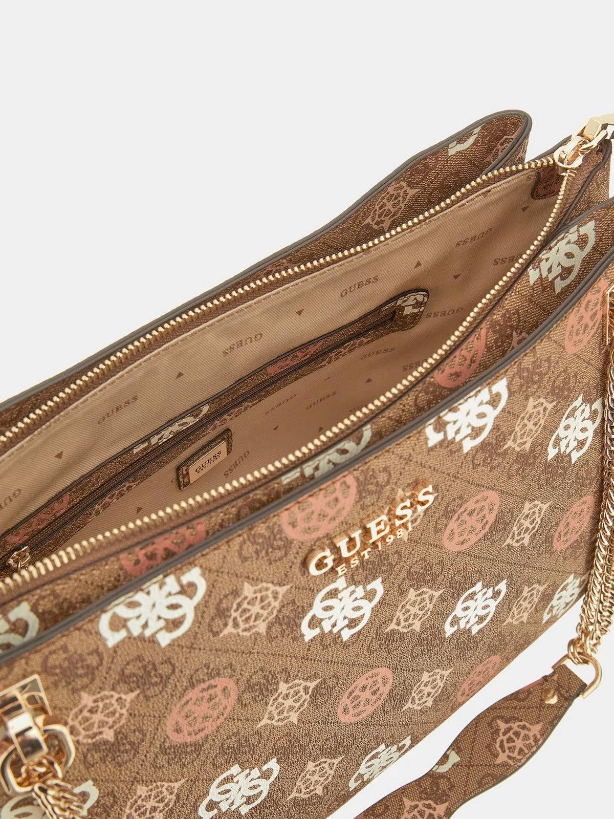 GUESS Borsa Donna Eliette Logo Grlfrnd HWPS93 15230 LOU Beige - Stilato