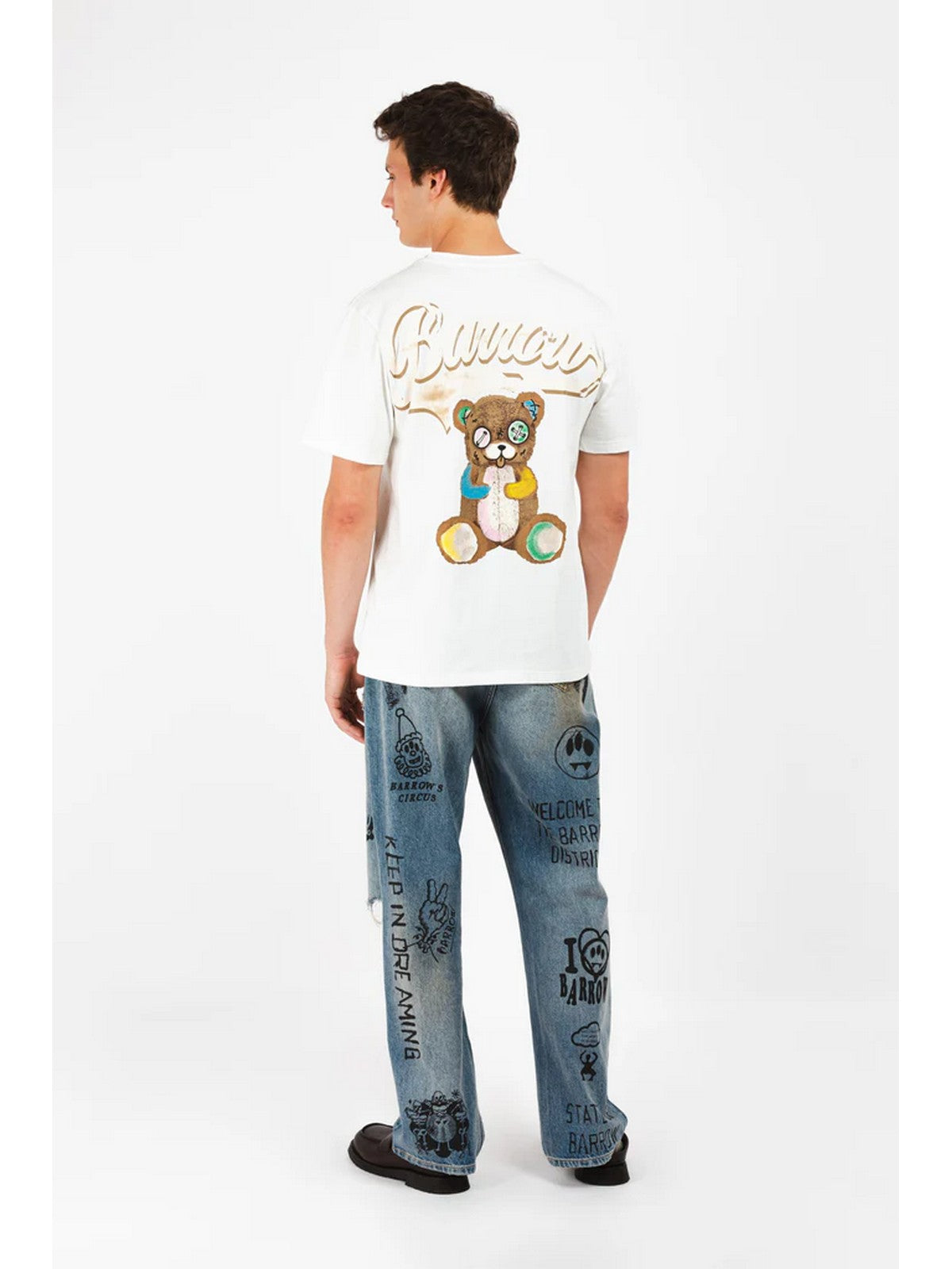 Barrow T-Shirt e Polo Bianca Uomo F4BWUATH073 002 - Stilato