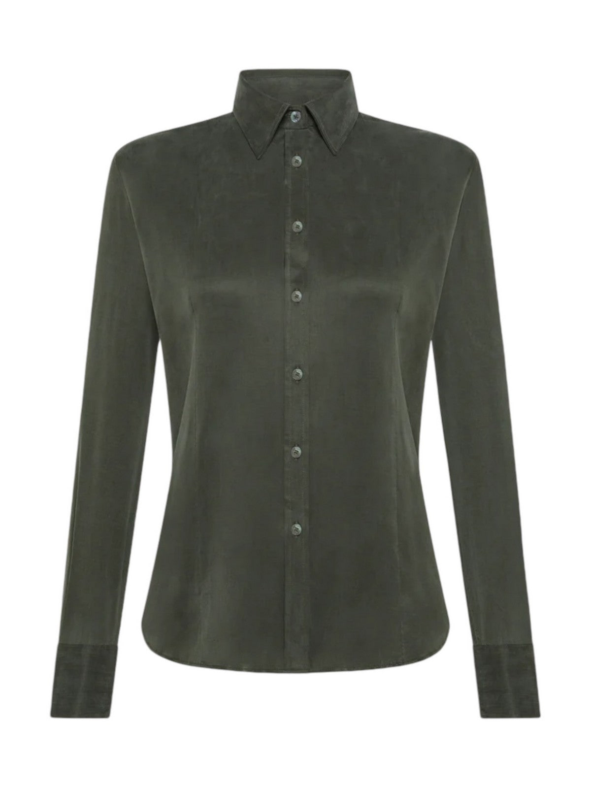 RRD Camicia Donna CUPRO WOM SHIRT W24808 20 Verde - Stilato