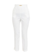 ELISABETTA FRANCHI Pantalone Donna PA02341E2 360 Avorio - Stilato