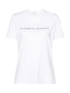 Elisabetta Franchi Maglia Bianca Donna MA00346E2 270 Bianco - Stilato