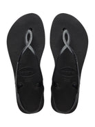 HAVAIANAS Infradito Donna Hav. Luna Flatform 4148600.0090 Nero - Stilato