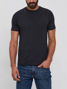 LIU JO UOMO T-Shirt e Polo Uomo M000P204SHORTLOGO Nero - Stilato