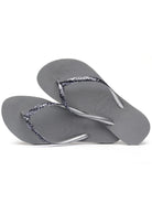 HAVAIANAS Infradito Donna Hav. Slim Glitter II 4146975.5178 Grigio - Stilato