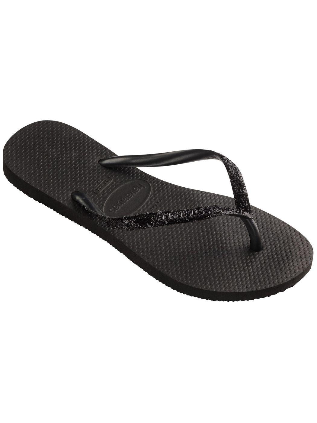 HAVAIANAS Infradito Donna Hav. Slim Glitter II 4146975.4057 Nero - Stilato