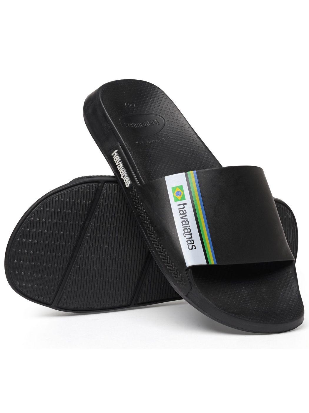 HAVAIANAS Ciabatta Unisex adulto Hav. Slide Brasil 4147319.0090 Nero - Stilato