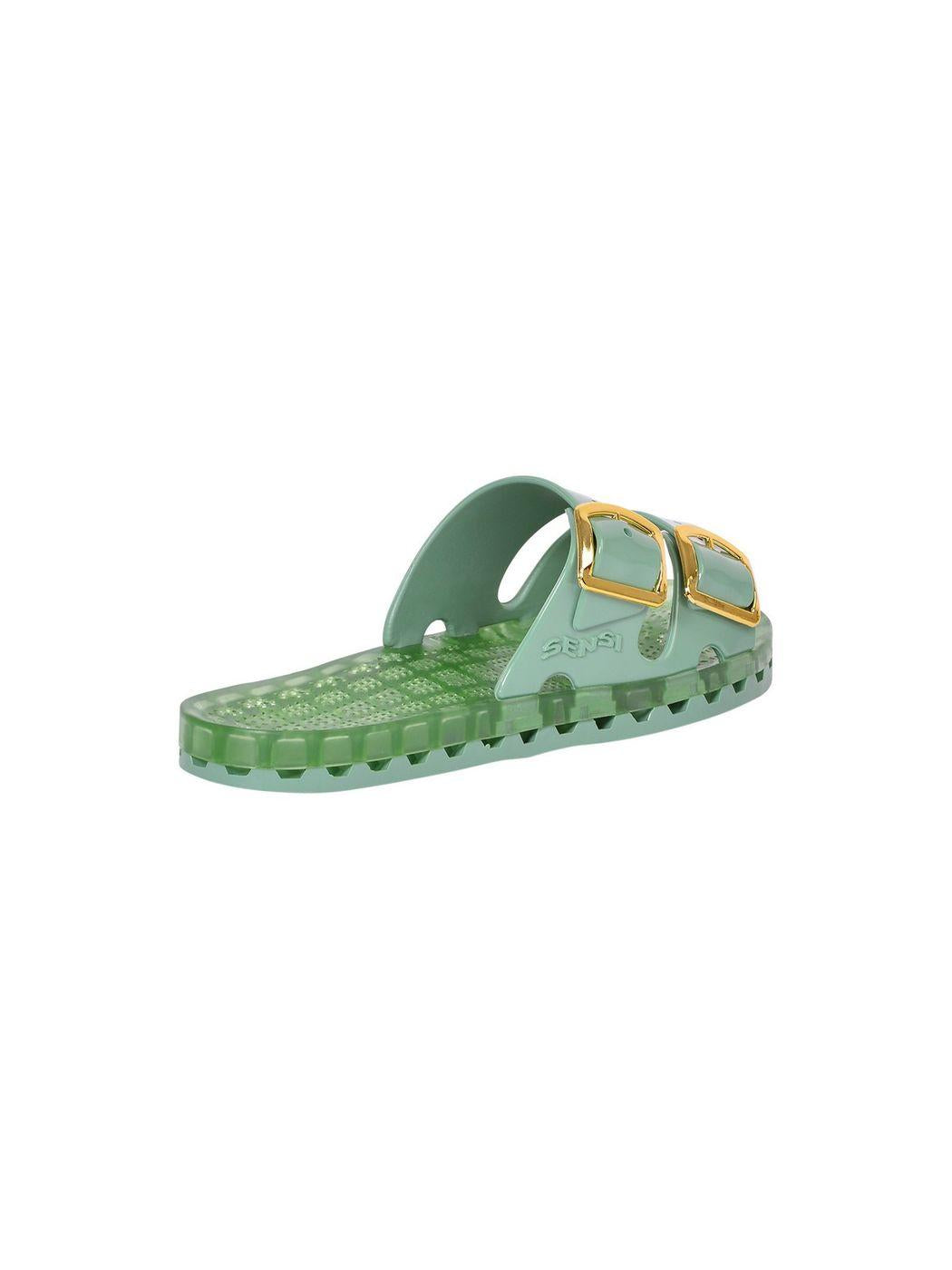 SENSI Ciabatta Donna La jolla flamingo 4151/FL 350 Verde - Stilato