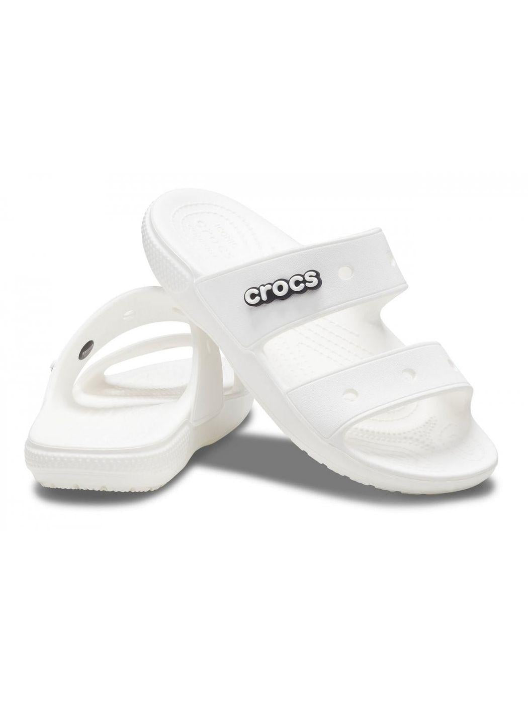 CROCS Ciabatte Unisex adulto Classic crocs sandal 206761 100 Bianco - Stilato