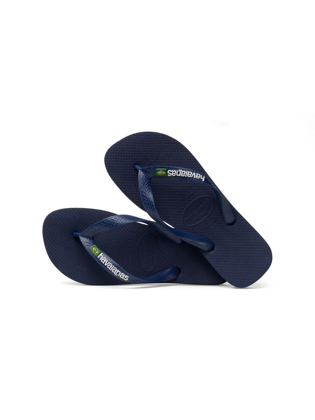 HAVAIANAS Infradito Unisex adulto Hav. Brasil logo 4110850.0555 Blu - Stilato