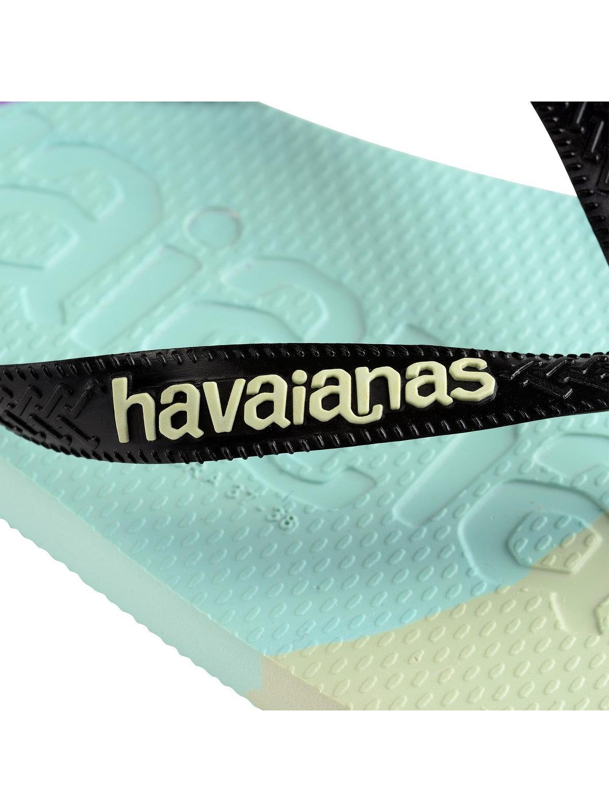 HAVAIANAS Infradito Donna Hav. Top logomania colors II 4147526.0090 Nero - Stilato