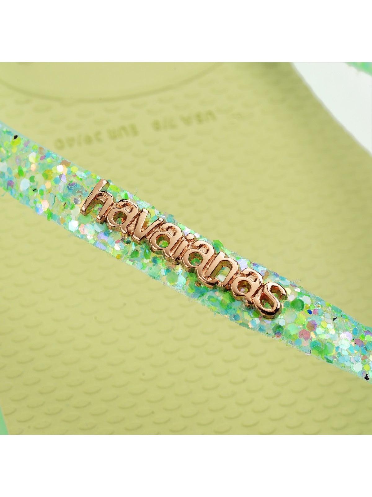 HAVAIANAS Infradito Donna Hav. Slim Glitter Flourish 4147122.6617 Verde - Stilato