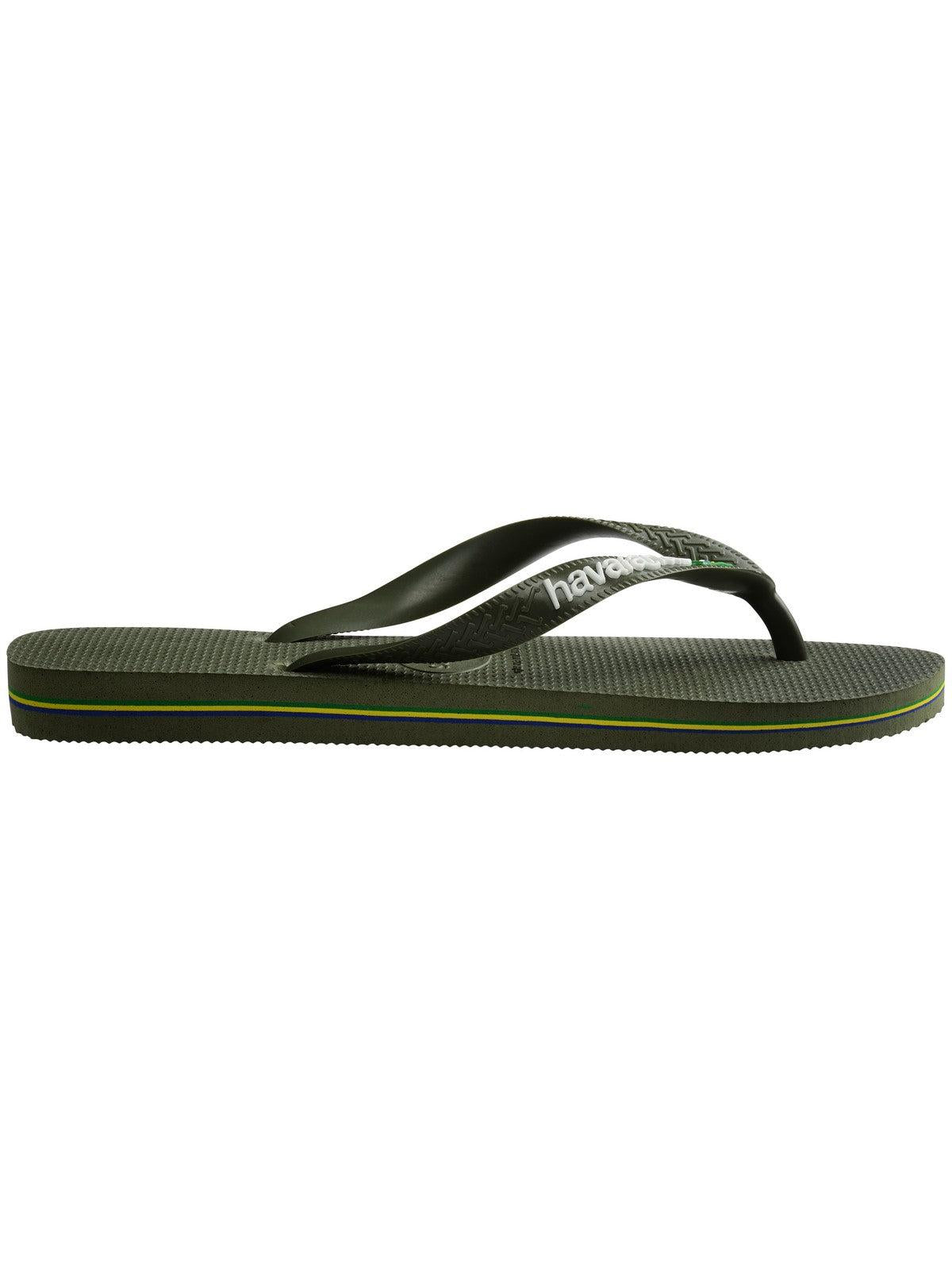 HAVAIANAS Infradito Unisex adulto Hav. Brasil logo 4110850.3058 Verde - Stilato