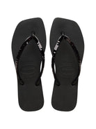 HAVAIANAS Infradito Donna Hav. Square magic sequin 4148272.0090 Nero - Stilato