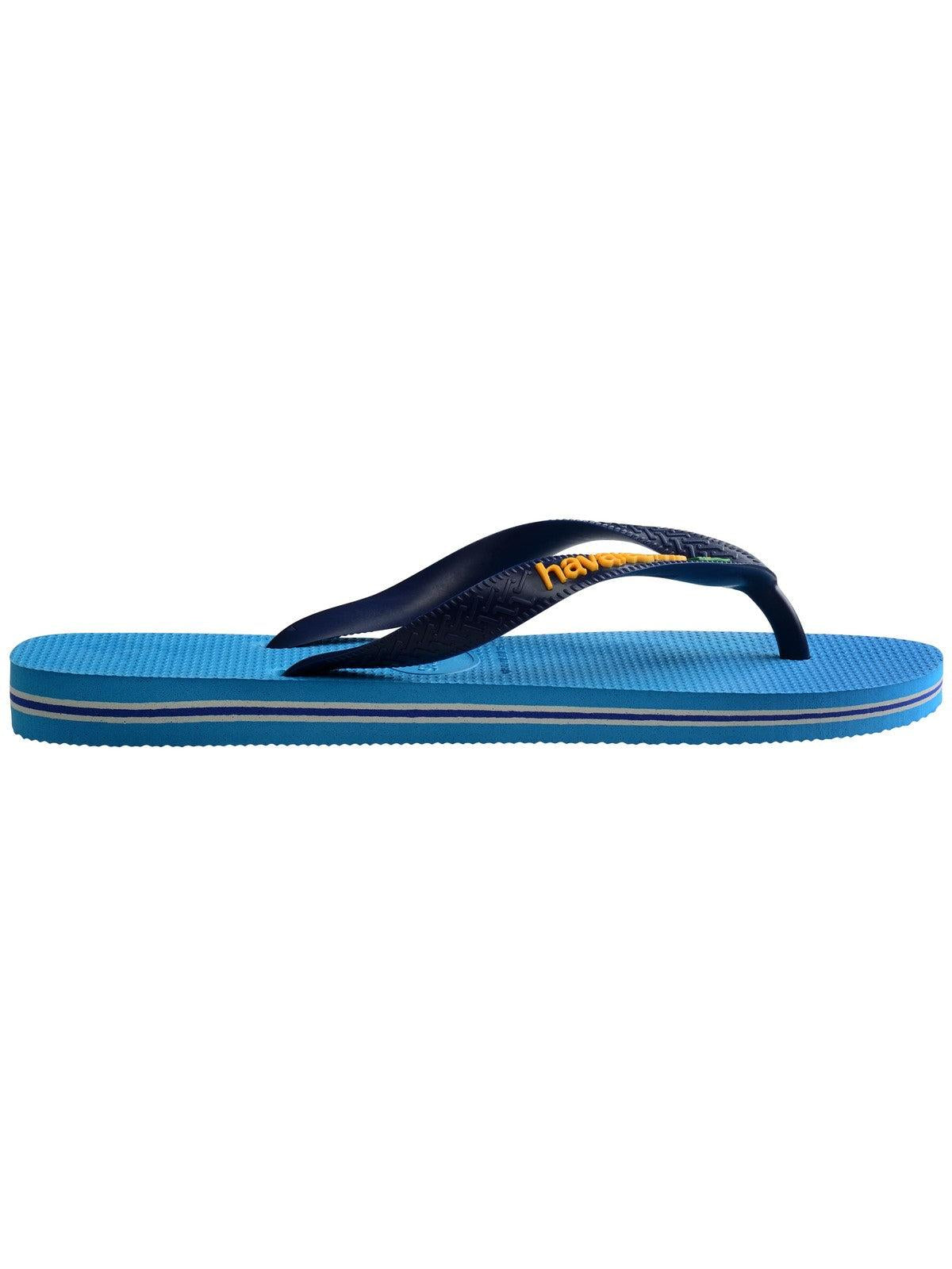 HAVAIANAS Infradito Unisex adulto Hav. Brasil logo 4110850.6946 Turchese - Stilato