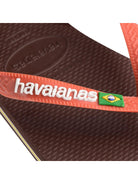 HAVAIANAS Infradito Unisex adulto Hav. Brasil logo 4110850.3059 Marrone - Stilato