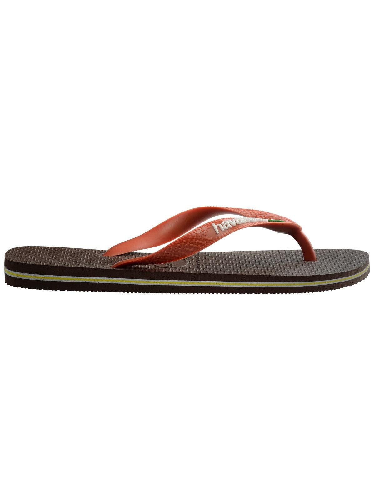 HAVAIANAS Infradito Unisex adulto Hav. Brasil logo 4110850.3059 Marrone - Stilato