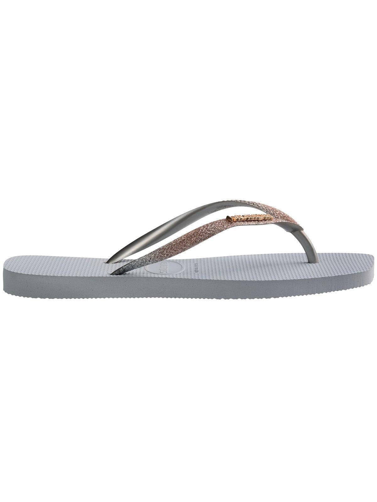 HAVAIANAS Ciabatta Donna Hav. Square glitter 4148102.3498 Grigio - Stilato