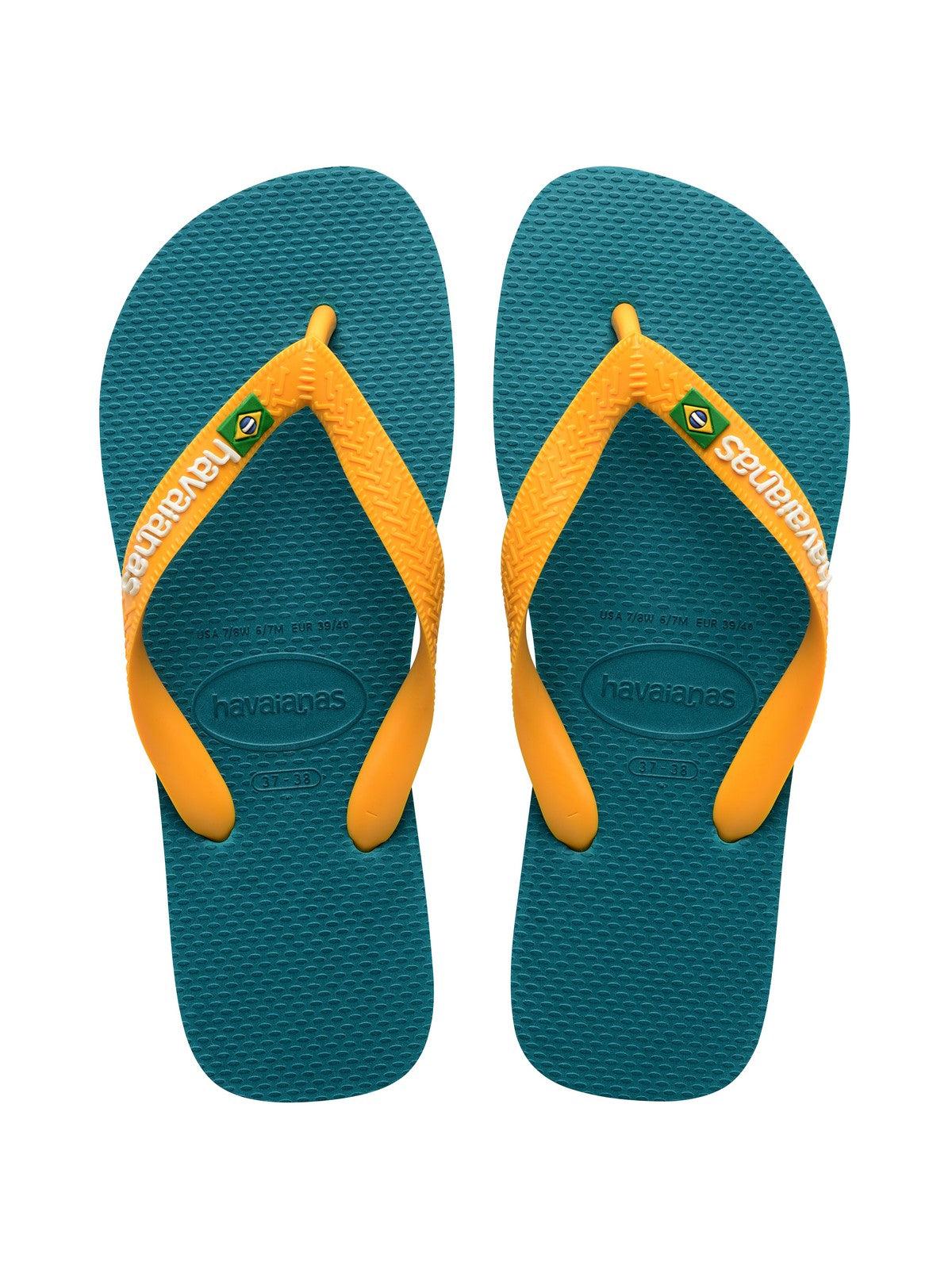 HAVAIANAS Infradito Donna Hav. Brasil logo 4110850.1832 Verde - Stilato