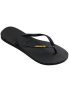 HAVAIANAS Infradito Donna Hav. Slim Logo Metallic 4119875.1924 Nero - Stilato