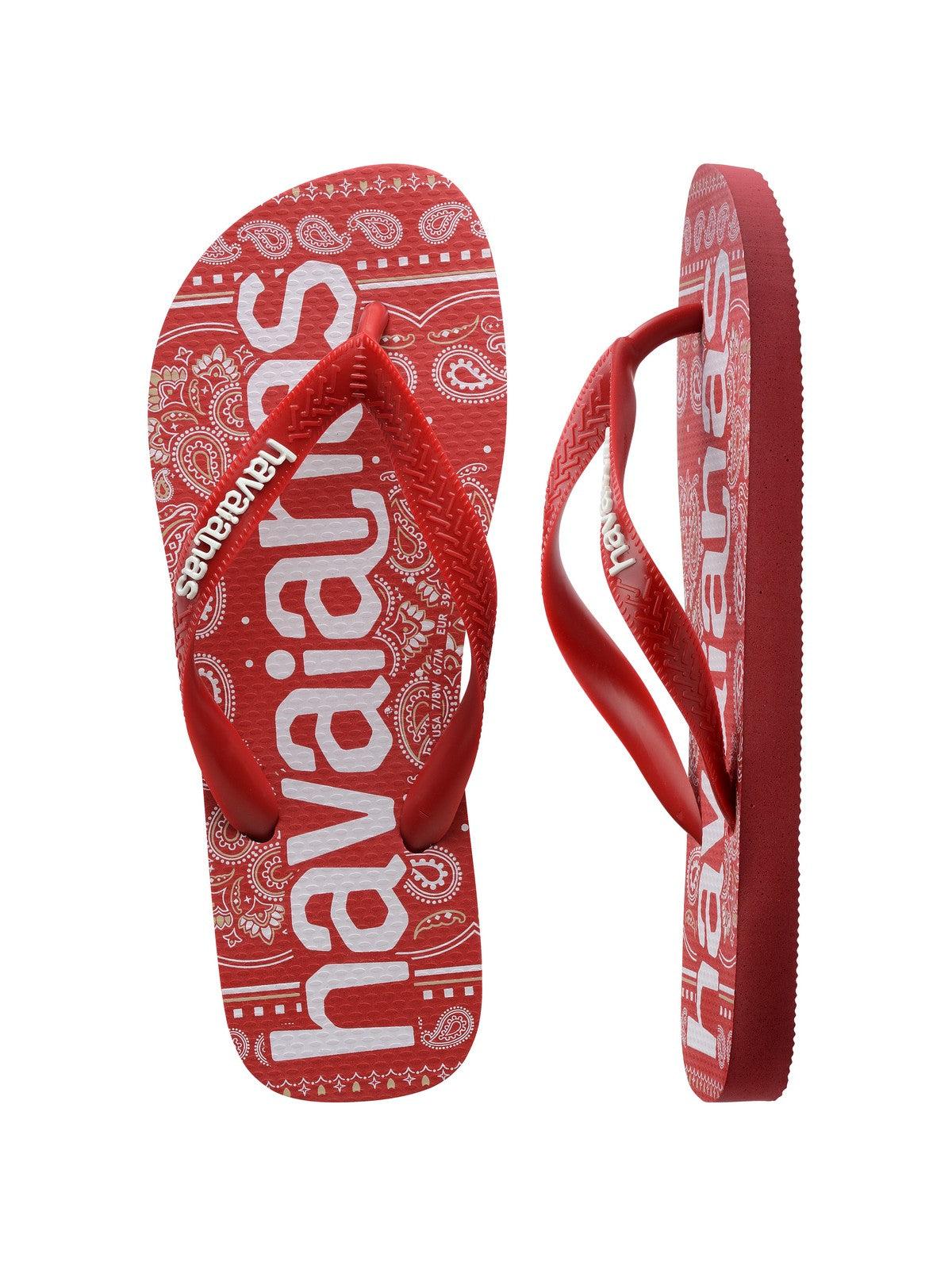 HAVAIANAS Infradito Unisex adulto Hav. Top logomania fashion 4148449.1440 Rosso - Stilato