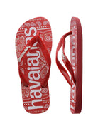 HAVAIANAS Infradito Unisex adulto Hav. Top logomania fashion 4148449.1440 Rosso - Stilato