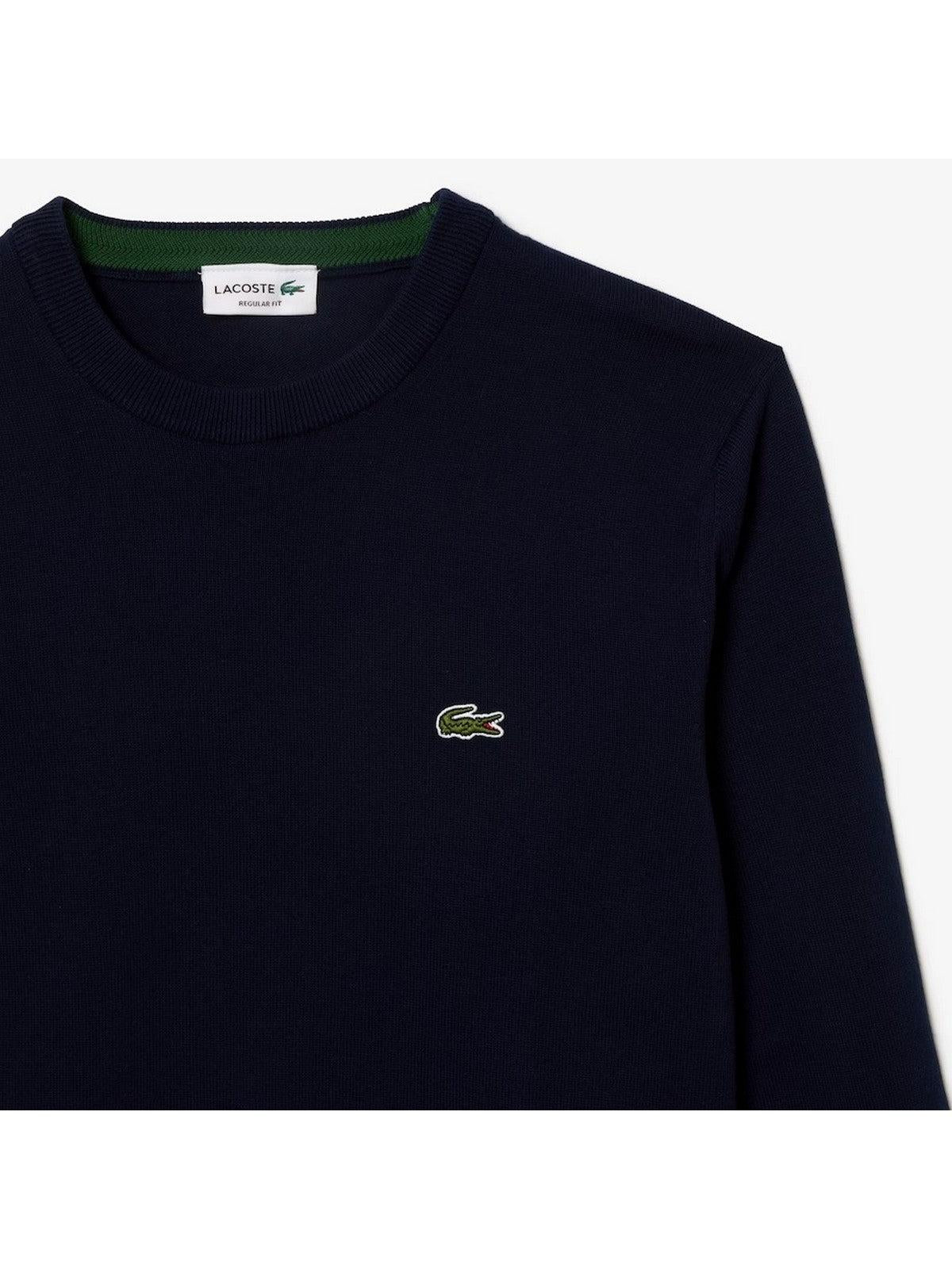 LACOSTE Maglione Uomo AH1985 166 Blu - Stilato