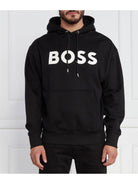 HUGO BOSS Felpa Uomo 50496661 001 Nero - Stilato