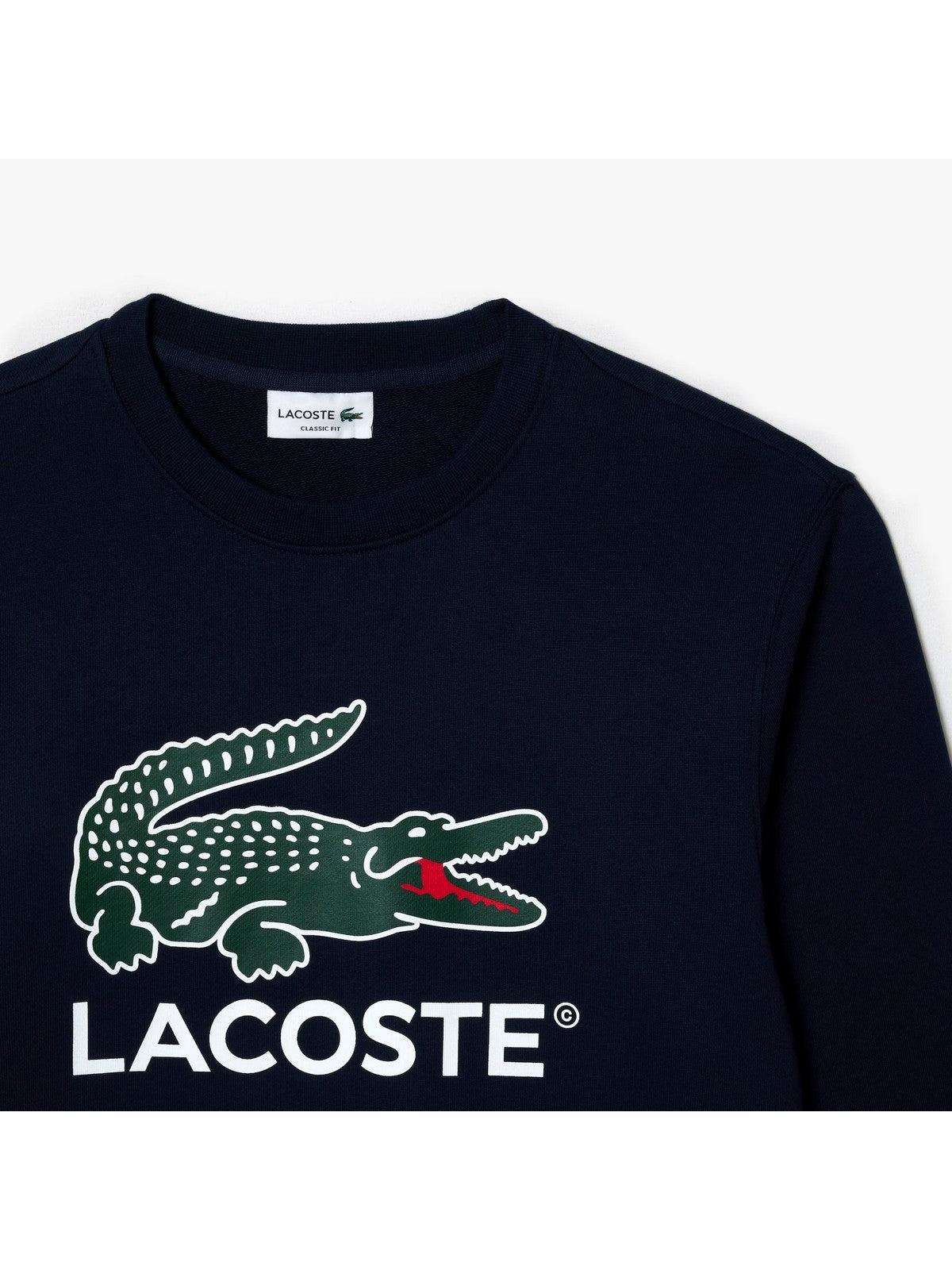 LACOSTE Felpa Uomo SH1281 166 Blu - Stilato