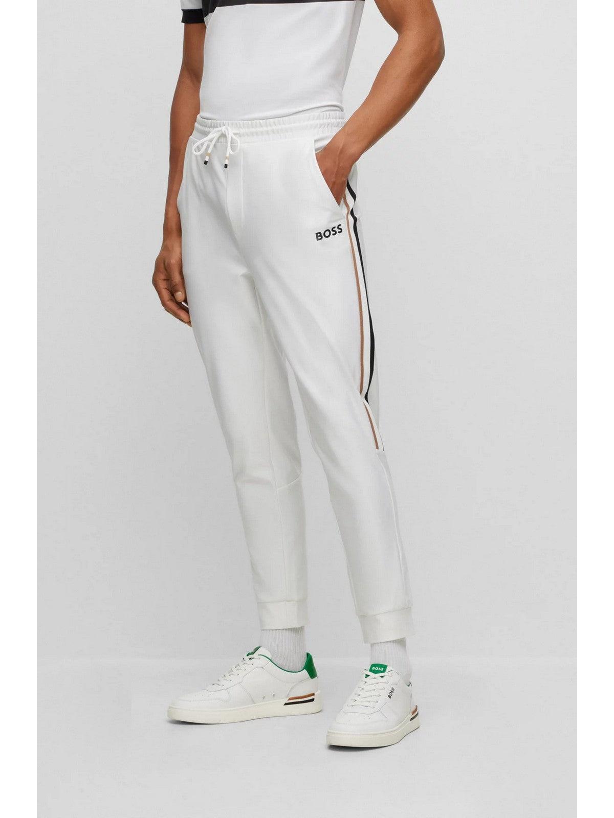 HUGO BOSS Pantalone Uomo 50504553 100 Bianco - Stilato