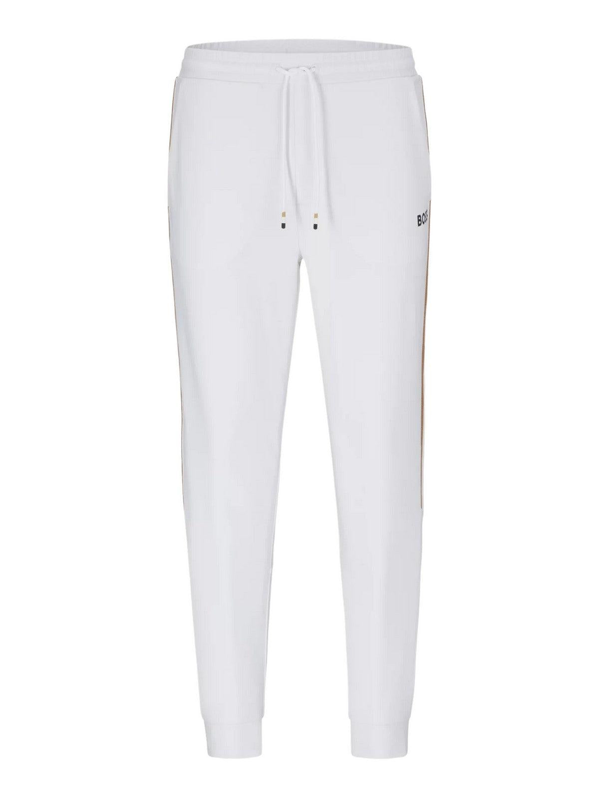 HUGO BOSS Pantalone Uomo 50504553 100 Bianco - Stilato