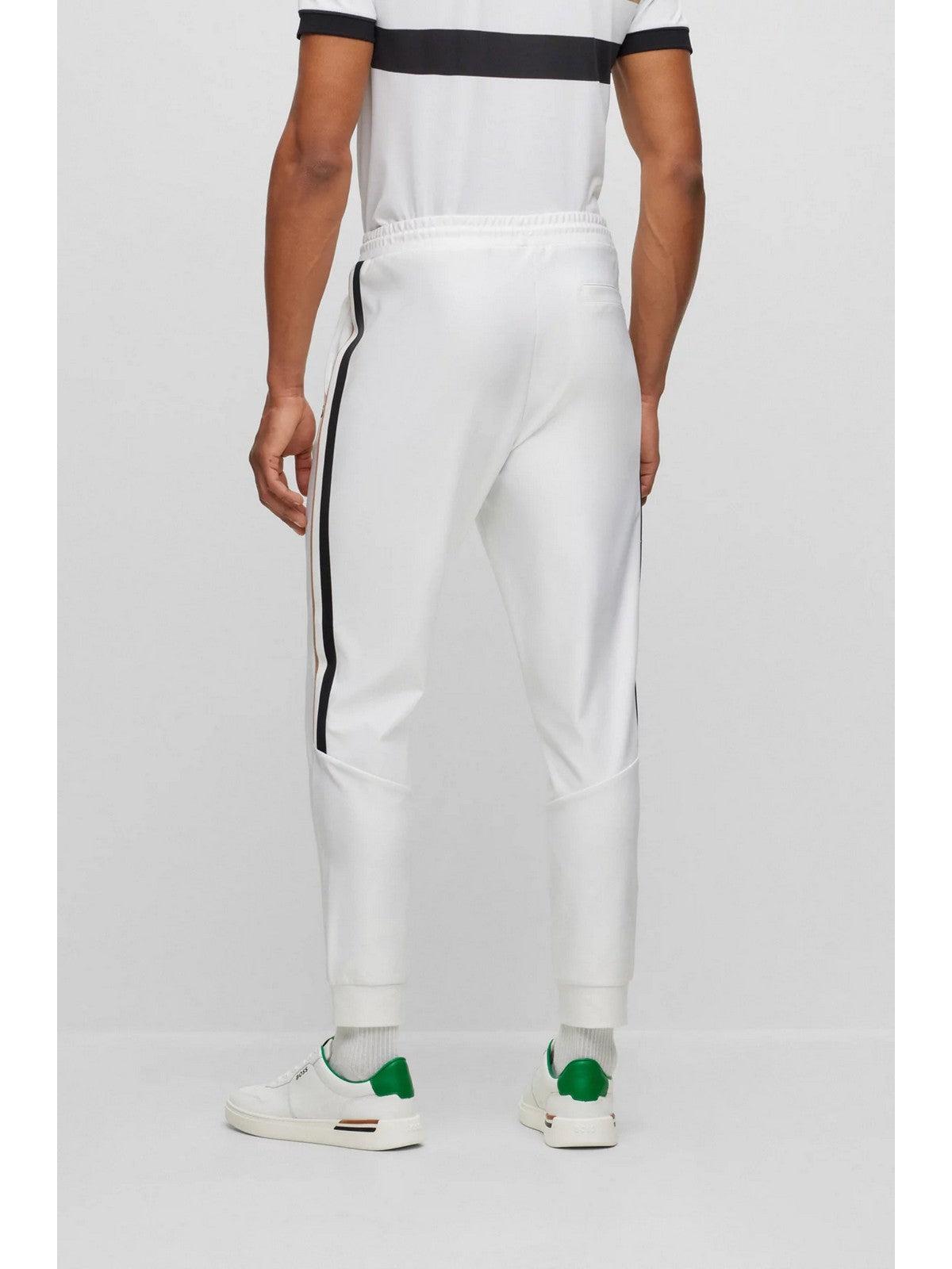 HUGO BOSS Pantalone Uomo 50504553 100 Bianco - Stilato