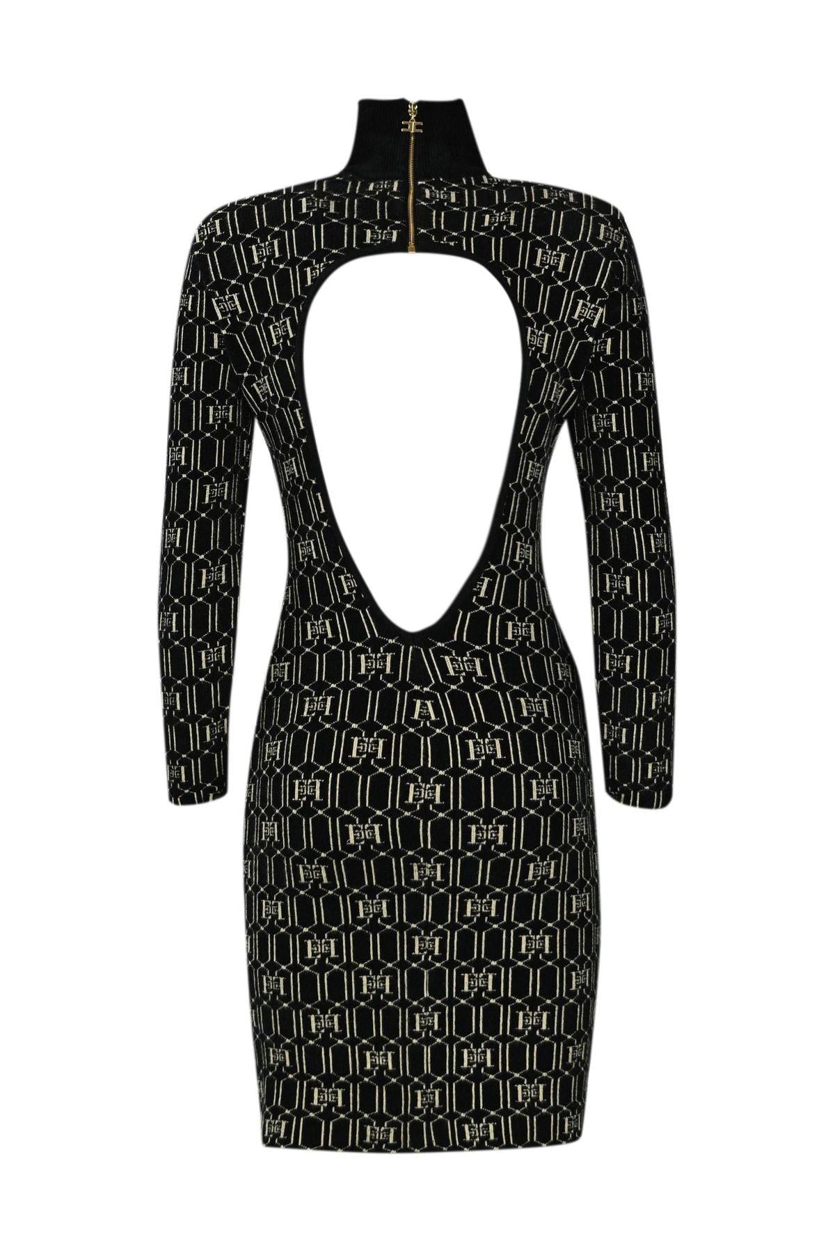 ELISABETTA FRANCHI Abito Donna AM32M37E2 185 Nero - Stilato