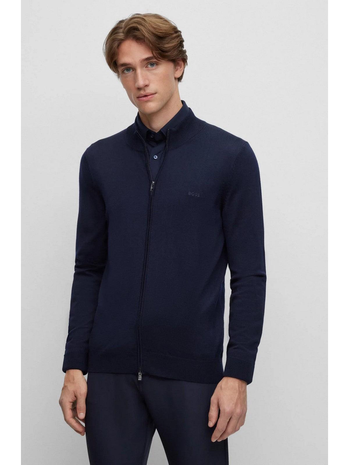 HUGO BOSS Cardigan Uomo 50476347 404 Blu - Stilato