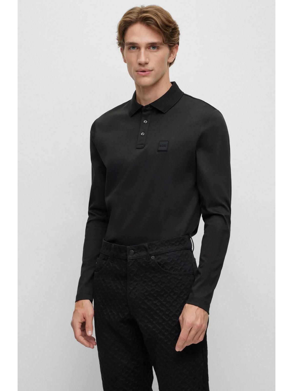 HUGO BOSS T-Shirt e Polo Uomo 50485162 002 Nero - Stilato