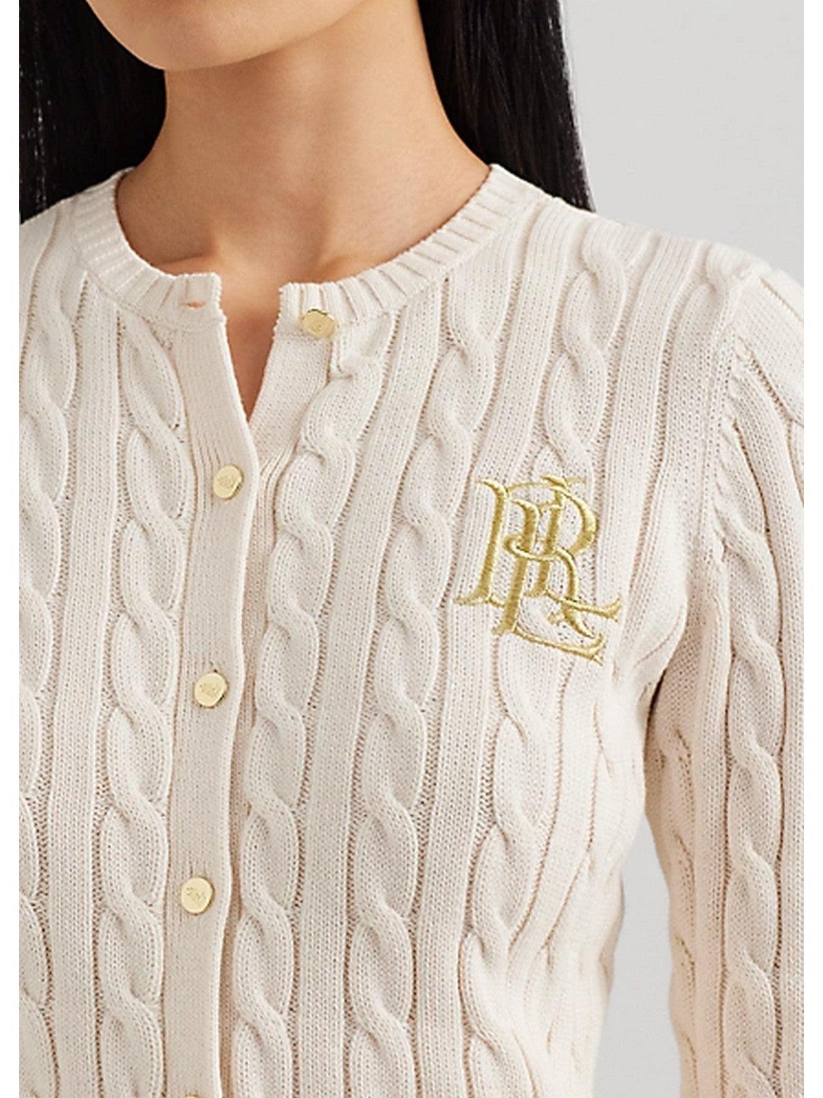 LAUREN RALPH LAUREN Cardigan Donna 200932225 001 Beige - Stilato