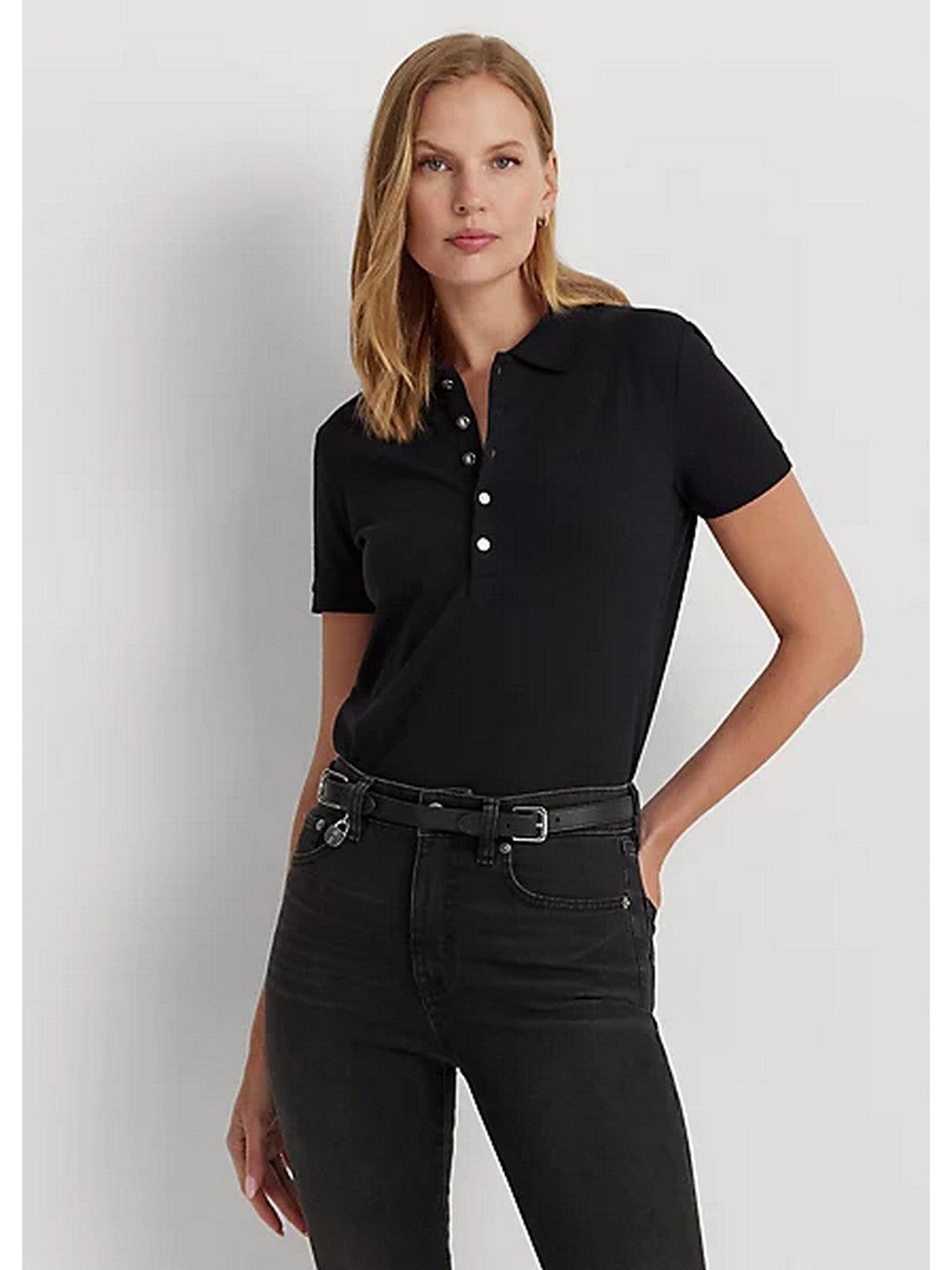 LAUREN RALPH LAUREN T-Shirt e Polo Donna 200679219 003 Nero - Stilato