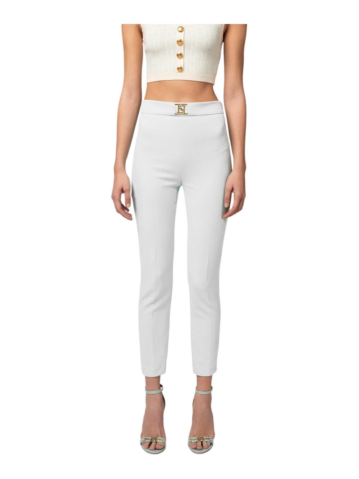 ELISABETTA FRANCHI Pantalone Donna PAT1441E2 360 Avorio - Stilato
